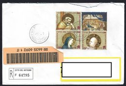 2000 - VATICANO - NATALE 200 - SERIE COMPLETA - USATA SU BUSTA RR - Used Stamps