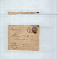 1840-1901 (VictoriaGREAT BRITAIN,QUEEN VICTORIA,5d Purple And Blue,Pour Nice 2/MAI/1890 - Briefe U. Dokumente