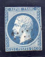 1852. Prince Président Louis Napoléon. N°10. 25 C Bleu. - 1852 Louis-Napoleon