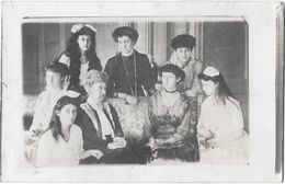 FAMILLE GRANDE DUCALE DU LUXEMBOURG Carte Photo Grande Duchesse Avec Sa Mère Grand Mère Et Soeurs - Famiglia Reale