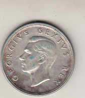 Georgius Sextus Rex 5 Shillings . South Africa 1948 Silver - Kolonien