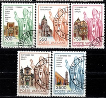 V+ Vatikan 1991 Mi 1046-50 Papstreisen - Used Stamps