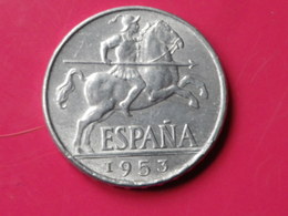 Espagne 10 Centimos 1953 Gouv.nationaliste Km#766     Lot1     Superbe  Aluminium - 10 Céntimos