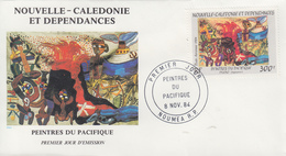 Enveloppe  FDC  1er Jour   NOUVELLE CALEDONIE   Oeuvre  De   Peintres  Du   Pacifique   1984 - FDC