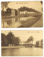 INGELMUNSTER - 2 Postkaarten - De Lijsbrug En De Vaartbrug ,  Rond 1930 - Ingelmunster