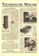 Technische Woche / Artikel, Entnommen Aus Zeitschrift / 1913 - Packages