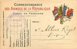 190218 GUERRE 14/18 - FM MILITAIRE CORR AUX ARMEES 37e Régiment Territorial D'infanterie 4e Bataillon 1915 ALBERT RIGEL - Storia Postale