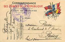 190218 GUERRE 14/18 - FM MILITAIRE CORR AUX ARMEES 1915 48e Division D'infanterie - 4e Hussard? - RENAULT Cap Commandant - Storia Postale