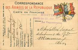 190218 GUERRE 14/18 - FM MILITAIRE CORR AUX ARMEES 26 MONTELIMAR Dépôts 52e 252e 111e RI Le Vaguemestre LA BARRE - Storia Postale