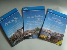 KLM. AEROSALTO + STAY-ON-THE-WAY + EXECUTIVE STAY-ON-THE-WAY - HOLLAND, 1990 APROX. SPANISH TEXT. - Werbung