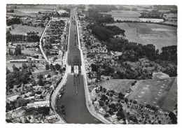 Cpsm: 60 LONGUEIL ANNEL (ar. Compiègne) Le Canal, Les Ecluses Electrifiées - Vue Aérienne (Péniches) N°3534 - Longueil Annel