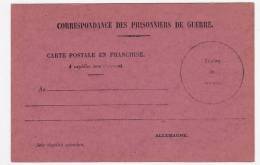 Carte De Franchise Militaire, Avis De Capture Rose Pour Prisonniers Allemands En France. Rare - Briefe U. Dokumente