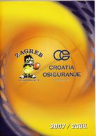 Basketball / Basketball Club Zagreb Croatia Osiguranje / Bulletin, Magazine / Zagreb, Croatia Season 2007 - 2008 - Books