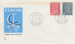 Enveloppe  FDC  1er  Jour     NORVEGE      EUROPA    1966 - 1966