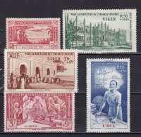 Niger PA N°2*,6*,7*,8*,9* - Unused Stamps