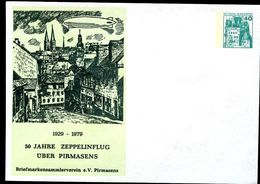 Bund PU110 C2/002 Privat-Umschlag ZEPPELIN ÜBER PIRMASENS 1979 - Buste Private - Nuovi