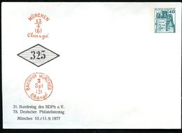 Bund PU110 D2/020 Privat-Umschlag ALTE STEMPEL MÜNCHEN 1977 - Privatumschläge - Ungebraucht