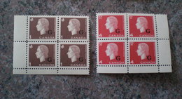 Canada 1963 # O46 - O48 Overprint Queen Cameo Mint 2 Block - Overprinted