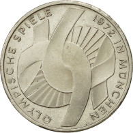 Monnaie, République Fédérale Allemande, 10 Mark, 1972, Hamburg, SPL, Argent - Other & Unclassified