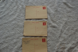 3 Entier Postal Marianne De Muller 15 Fr - Collezioni & Lotti: PAP & Biglietti