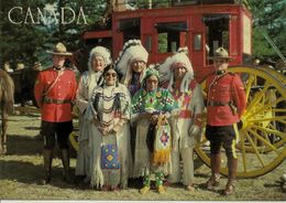 CPM La Police Montée Et Les Indiens Canadiens - Moderne Kaarten