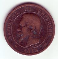 Napoléon III Tête Nue . 10 Centimes 1854 A - 10 Centimes