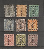 Tunisie _armoirerie  - Perforés_( 1888 ) N° 9 /17 - Used Stamps