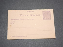 VICTORIA - Entier Postal Avec Réponse Non Circulé -  L 13715 - Covers & Documents