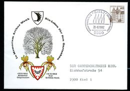 Bund PU111 B2/007 Privat-Umschlag ORCHIDEEN ARHTUR WENK Sost. Kiel 1982 - Sobres Privados - Usados