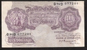 GREAT BRITAIN  P368a  10 SHILLINGS  1948  PEPPIATT      VF+   NO P.h. ! - 10 Shillings