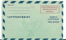 BLN213c / Luftpostleicht-Brief LF 2 Ungebraucht (Aerogram) - Sobres Privados - Nuevos