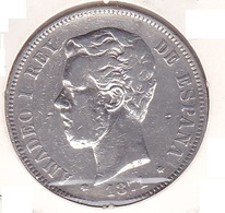 Spain - 5 Pesetas 1871 (71) - Fine - First Minting