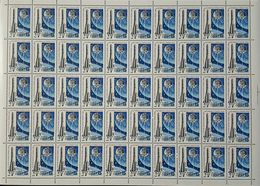 USSR Russia 1989 Sheet 30th Ann First Soviet Moon Flight Space Vostok Luna Satellite Astronomy Lunar Sciences Stamps MNH - Full Sheets
