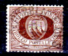 San-Marino-F0113 - Valori Del 1892-94 (o) - Senza Difetti Occulti. - Usados