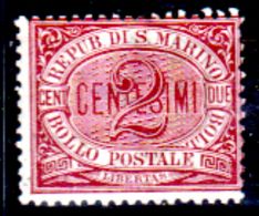 San-Marino-F0119 - Valori Del 1894-99 (+) LH - Senza Difetti Occulti. - Usados