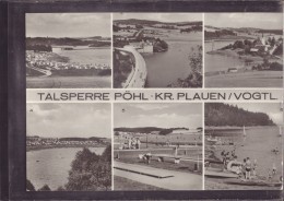 Pöhl - S/w Mehrbildkarte 1   Talsperre - Pöhl