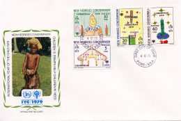 New Hebrides (English), 1979, International Year Of The Child, IYC, United Nations, FDC, Michel 545-548 - Covers & Documents