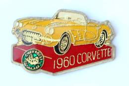 Pin's CHEVROLET CORVETTE Jaune De 1960 - H009 - Corvette