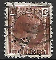 PER351 -LUSSEMBURGO - PERFIN 172 - 50 C. - CATALOGO UNIFICATO - 1926-39 Charlotte De Profil à Droite