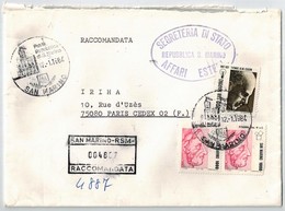 Lettre Recommadée Pour La France  1984 - Briefe U. Dokumente