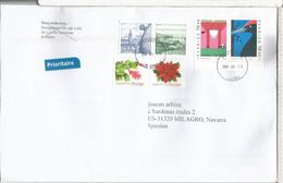 SUECIA CC SELLO EUROPA CEPT ARTE NAVIDAD CHRISTMAS VACA COW FLORES - Lettres & Documents