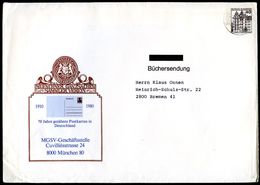 Bund PU111 C2/007 Privat-Umschlag 70 J. GEZÄHNTE POSTKARTEN Bingen 1981 NGK 5,00 € - Sobres Privados - Usados
