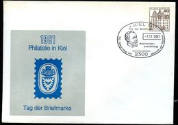 Bund PU111 C2/022 Privat-Umschlag PHILATELIE KIEL Tag Der Briefmarke Sost. Heinrich V. Stephan 1981 - Sobres Privados - Usados