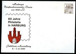 Bund PU111 D2/008 Privat-Umschlag WAPPEN HARBURG 1980 - Buste Private - Nuovi