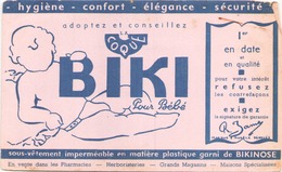 Buvard  " Biki " Pour Bébé ( Pliures, Rousseurs Déchirures ) 21 X 13.5 Cm - Kinder