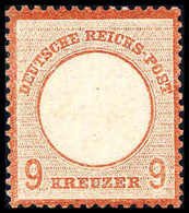 * 9 Kr., Plf. III, Ungebr. Kab.-Stück, Fotobefund Krug BPP.<br/><b>Katalogpreis: 900,-</b> (Michel: 27III) - Autres & Non Classés