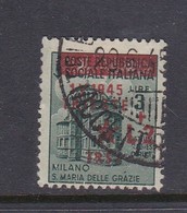 Venezia Giulia And Istria 1945 Yugoslav Trieste Occupation S8 2 Lire On 3 Lire Green Used - Occ. Yougoslave: Trieste