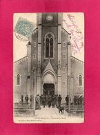 64 Pyrénées Atlantiques, Saint-Palais, Sortie De La Messe, Animée, 1904, (Barthaburu) - Saint Palais
