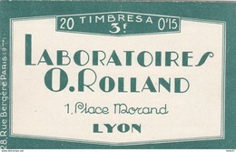 France Carnet Publicitaire Rolland - N° 189 C 2 - Gomme ** Petites Traces De Couverture Partielles - TB - Otros & Sin Clasificación