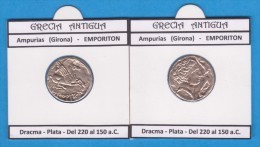 GRECIA ANTIGUA  AMPURIAS  (GIRONA)  EMPORITON  DRACMA Réplica En Plata SC/UNC  Réplica  T-DL-11.434 - Fausses Monnaies